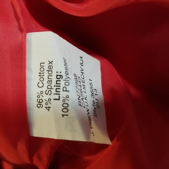 J. Crew No. 2 Pencil skirt size 6. Gorgeous coral colour. Fully lined. Cotton - Picture 8 of 9